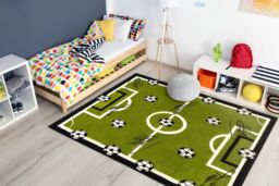 RugsX Boisko Rug in Green - Size: 160 cm x 220 cm - thumbnail 4