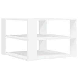Berkfield Home Decorative Coffee Table White 59.5x59.5x40 cm Engineered Wood - thumbnail 3