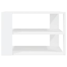 Berkfield Home Decorative Coffee Table White 59.5x59.5x40 cm Engineered Wood - thumbnail 4