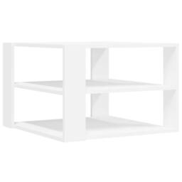 Berkfield Home Decorative Coffee Table White 59.5x59.5x40 cm Engineered Wood - thumbnail 5