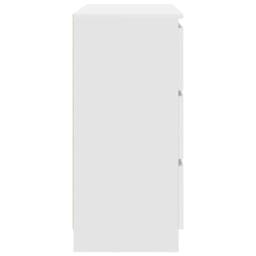 Berkfield Home Sideboard White 80x35x76 cm Engineered Wood - Size: 80 x 35 x 76 cm - thumbnail 7