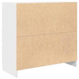 Berkfield Home Sideboard White 80x35x76 cm Engineered Wood - Size: 80 x 35 x 76 cm - thumbnail 8