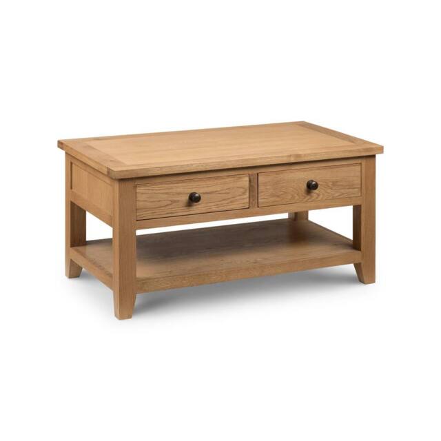 Cheshire Thistlewood Coffee Table With 2 Drawers in Oak in Light Oak - image 1