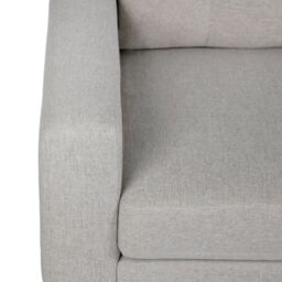 Home Garden Direct Pisa Small Corner Sofa with Reversible Chaise - Soft Woven Fabric Oatmeal in Beige - Size: 3 Seater - thumbnail 8
