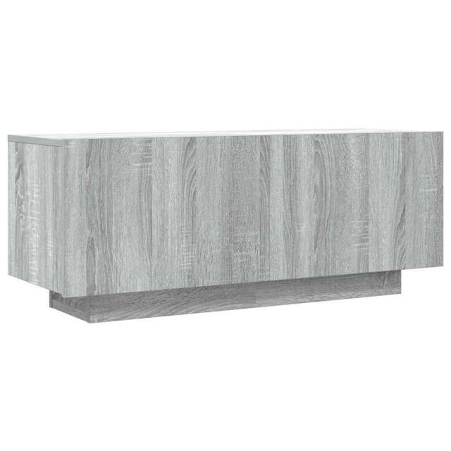 Berkfield Home TV Cabinet Grey Sonoma 100x35x40 cm Engineered Wood - Size: 100 x 35 x 40 cm - image 1