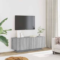 Berkfield Home TV Cabinet Grey Sonoma 100x35x40 cm Engineered Wood - Size: 100 x 35 x 40 cm - thumbnail 3