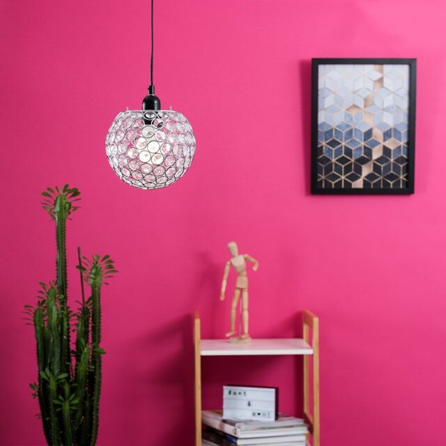 ValueLights Ducy Acrylic Silver Ceiling Pendant Shade - image 1