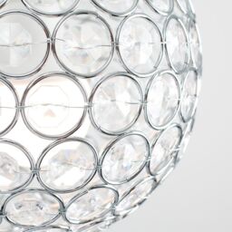 ValueLights Ducy Acrylic Silver Ceiling Pendant Shade - thumbnail 5