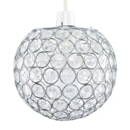 ValueLights Ducy Acrylic Silver Ceiling Pendant Shade - thumbnail 2