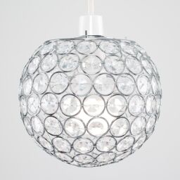ValueLights Ducy Acrylic Silver Ceiling Pendant Shade - thumbnail 4