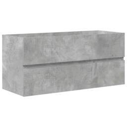 Berkfield Home 2 Piece Bathroom Furniture Set Concrete Grey Engineered Wood - thumbnail 5