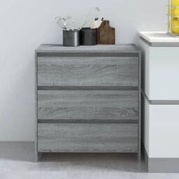 Berkfield Home Sideboard Grey Sonoma 70x41x75 cm Engineered Wood - Size: 70 x 41 x 75 cm - thumbnail 1