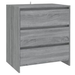 Berkfield Home Sideboard Grey Sonoma 70x41x75 cm Engineered Wood - Size: 70 x 41 x 75 cm - thumbnail 2
