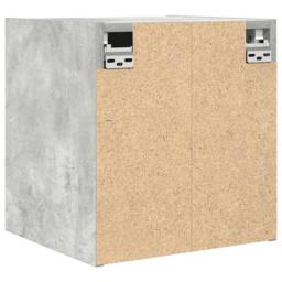 Berkfield Home Durable Wall-Mounted Bedside Cabinet Concrete Grey 38x34x40 cm - Size: 38 x 34 x 40 cm - thumbnail 8
