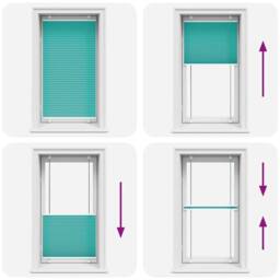 Berkfield Home Pleated Blind Petrol Green 75x100 cm Fabric Width 74.4 cm Polyester in Aqua - thumbnail 7