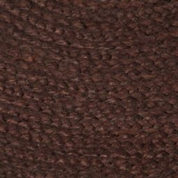 Berkfield Home Handmade Rug Jute Round 90 cm Brown - Size: 100 cm diameter - thumbnail 5