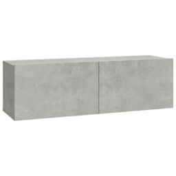 Berkfield Home 6 Piece TV Cabinet Set Concrete Grey Engineered Wood - thumbnail 6