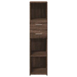 Berkfield Home Highboard Brown Oak 30x42.5x124 cm Engineered Wood - thumbnail 4