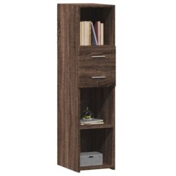 Berkfield Home Highboard Brown Oak 30x42.5x124 cm Engineered Wood - thumbnail 3