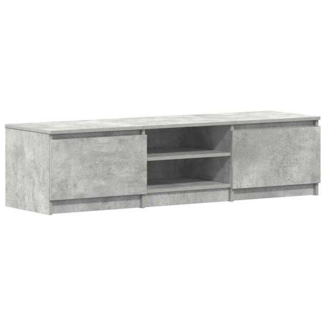 Berkfield Home TV Cabinet Concrete Grey 140x40x35.5 cm Engineered Wood - image 1