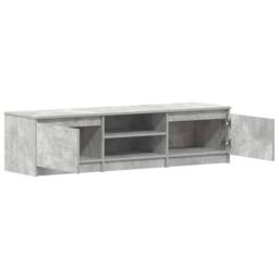 Berkfield Home TV Cabinet Concrete Grey 140x40x35.5 cm Engineered Wood - thumbnail 5