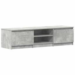 Berkfield Home TV Cabinet Concrete Grey 140x40x35.5 cm Engineered Wood - thumbnail 1