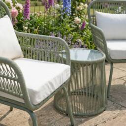 Rosewood & Stone Home Stourhead - 3 Piece Patio Set in Cream on Green - thumbnail 2