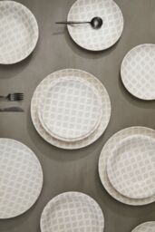 Orsina Maya Grey & White 12 Pc Dinner Set - thumbnail 5
