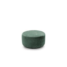 Abakus Direct Harriet Crushed Chenille Swivel Footstool in Rifle Green - thumbnail 2