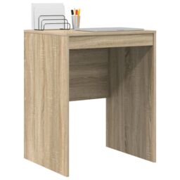 Berkfield Home Computer Desk Sonoma oak Particle board 60 x 50 x 76 cm in Brown - thumbnail 3
