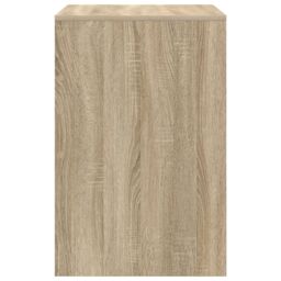 Berkfield Home Computer Desk Sonoma oak Particle board 60 x 50 x 76 cm in Brown - thumbnail 5