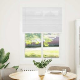 Berkfield Home Pleated Blind White 85x100 cm Fabric Width 84.4 cm Polyester - thumbnail 2