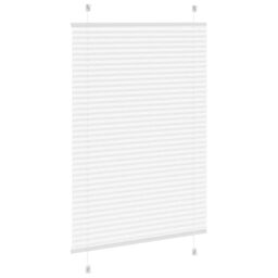 Berkfield Home Pleated Blind White 85x100 cm Fabric Width 84.4 cm Polyester - thumbnail 4
