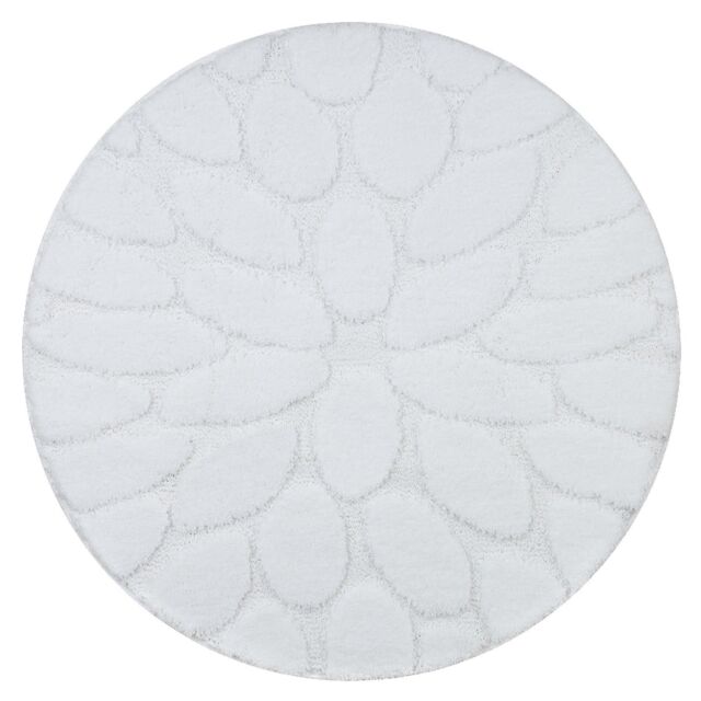 RugsX Dywaniki Łazienkowe Rug in White - Size: 100 cm diameter - image 1