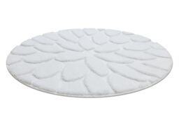 RugsX Dywaniki Łazienkowe Rug in White - Size: 100 cm diameter - thumbnail 2