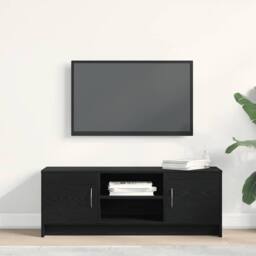 Berkfield Home TV Cabinet Black Oak 102x30x37.5 cm Engineered Wood
