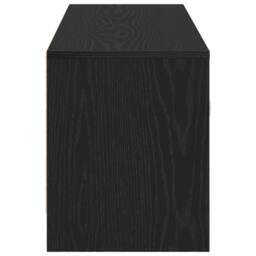 Berkfield Home TV Cabinet Black Oak 102x30x37.5 cm Engineered Wood - thumbnail 7