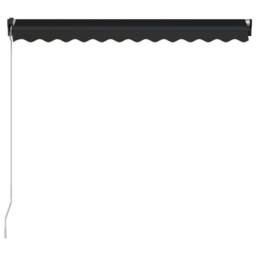 Berkfield Home Manual Retractable Awning 300x250 cm Anthracite in Black - thumbnail 5
