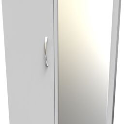 Ready Assembled 2 U Hampshire 2 Door 2 Drawer Mirrored Wardrobe (Ready Assembled) in White - thumbnail 4