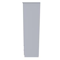 Ready Assembled 2 U Hampshire 2 Door 2 Drawer Mirrored Wardrobe (Ready Assembled) in White - thumbnail 2
