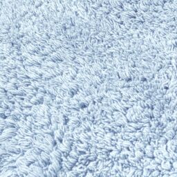 Allure Bath Fashions Two Piece Scallop Bath Mat Set - 100% Cotton Scalloped Bathroom Rugs in Baby Blue - thumbnail 3