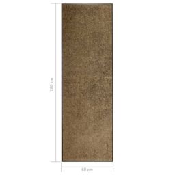 Berkfield Home Doormat Washable Brown 60x180 cm - thumbnail 6