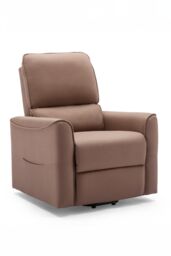 More4Homes Clifton Electric Fabric Single Motor Rise Recliner Lift Mobility Chair in Beige - thumbnail 2