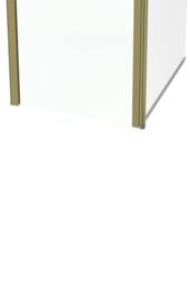 Living and Home 2-Section 180°Pivot Over Bath Shower Screen in Gold - thumbnail 5