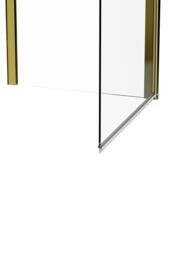 Living and Home 2-Section 180°Pivot Over Bath Shower Screen in Gold - thumbnail 8