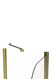Living and Home 2-Section 180°Pivot Over Bath Shower Screen in Gold - thumbnail 7