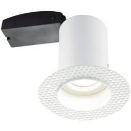 Loops 4 PACK Plaster-In Fire Rated Downlight - 50W GU10 Reflector LED - Trimless - thumbnail 3