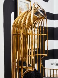 Orsina Eliza Two Seat Dome Cage Sofa in Gold - thumbnail 4