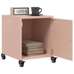 Berkfield Home Bedside Cabinet Pink 36x38.5x43.5 cm Steel - thumbnail 5