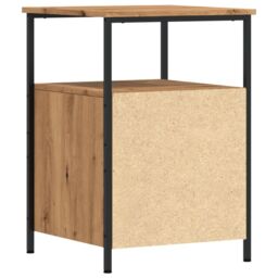 Berkfield Home Bedside Cabinet Artisan Oak 34x35.5x50 cm Engineered Wood in Brown - thumbnail 6